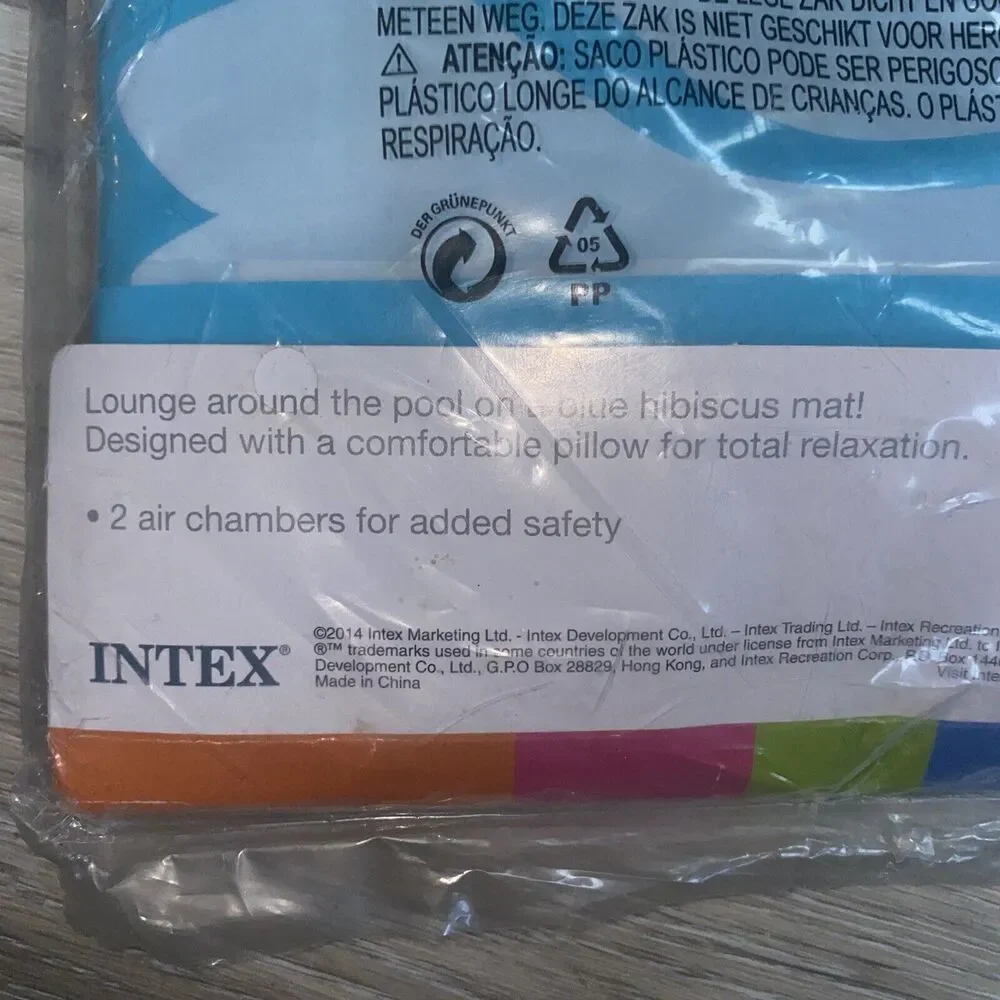 Intex Fashion Mat Inflatable Raft Pool Beach Ocean Float Device Floral  New